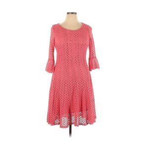 Chris McLaughlin Crochet Pink Casual Dress